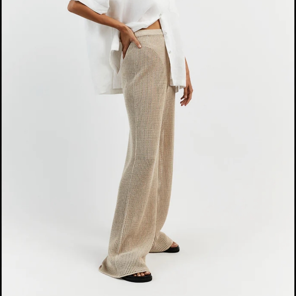 DISSH Ophelia Stone Crochet Knit Pants Small